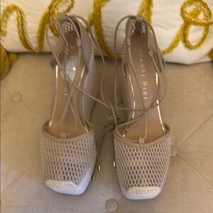 Gianni Bini Tan Espadrille Ankle Strap Shoes
